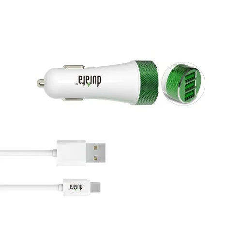 Durata DR-C508M Autolader 5,1A met Micro-USB – Wit