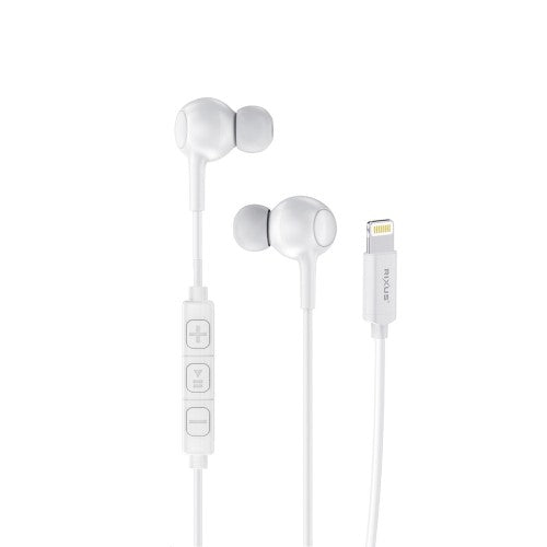 Rixus RXHD56LW Lightning Oordopjes met Microfoon – Wit