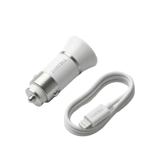 Chargez Toujours Rapidement avec le Chargeur Voiture Dual USB-A – 3.4A Blanc