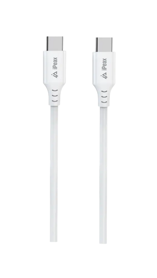 iPeax USB-C naar USB-C Kabel – 1 meter – Wit