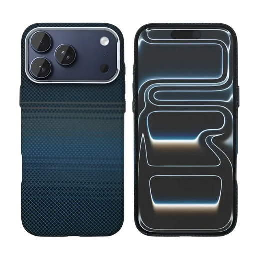 Rixus Alpine Ultra-Slim Case met MagSafe – iPhone 17 Pro – Stripe Blue