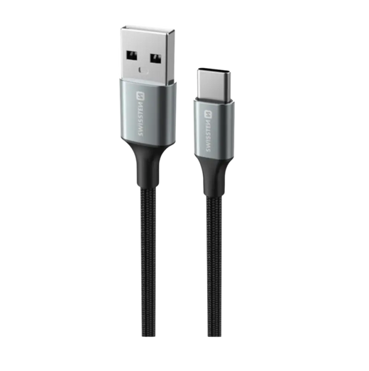 Câble USB-A vers USB-C Swissten – 1,5 mètre – Noir