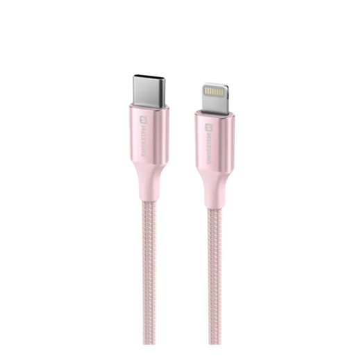 Câble USB-C vers Lightning Swissten – 1,5 mètre – Rose
