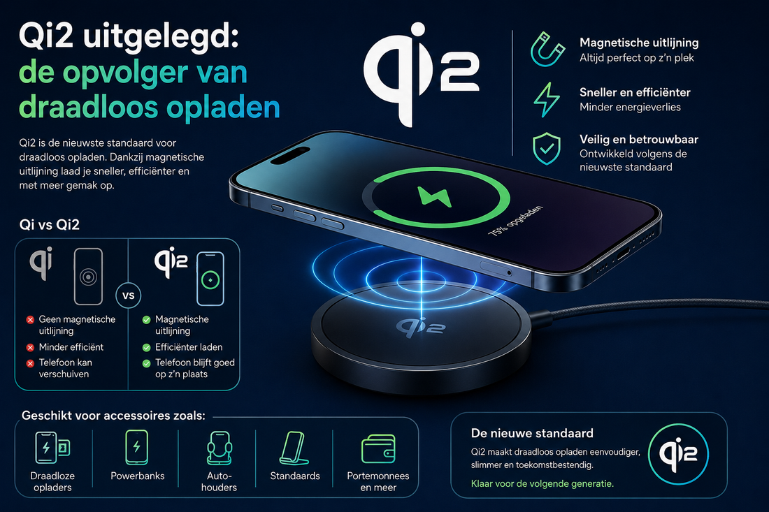 Qi2 uitgelegd: de opvolger van draadloos opladen (2026) - Laad Centrum