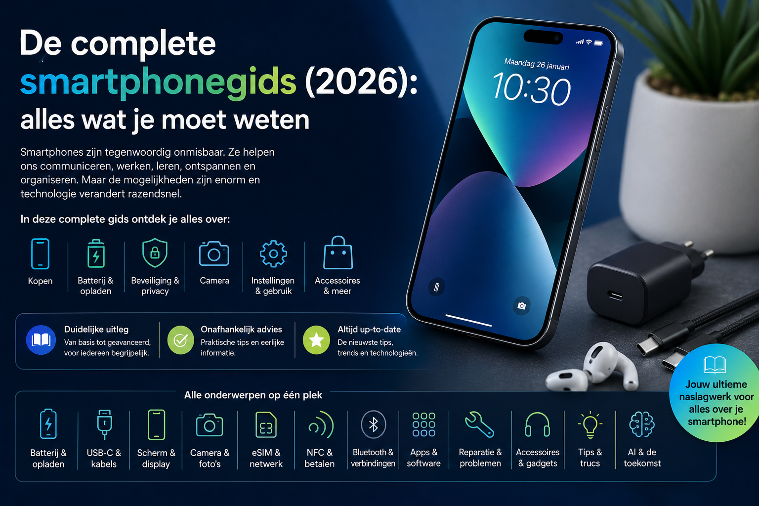 De complete smartphonegids (2026): alles wat je moet weten