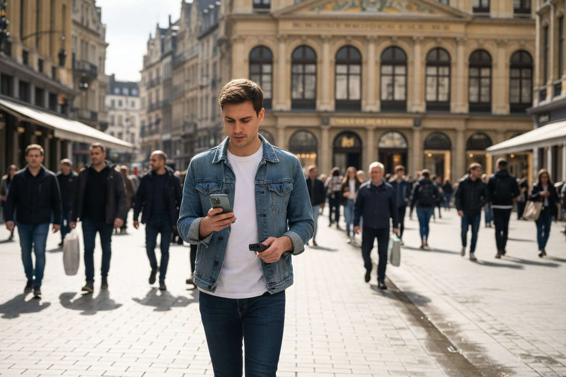 Powerbank gebruiken in Antwerpen – de Meir winkelstraat