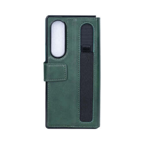 Rixus wallet-hoesje met penhouder voor Samsung Galaxy Z Fold4 – groen
