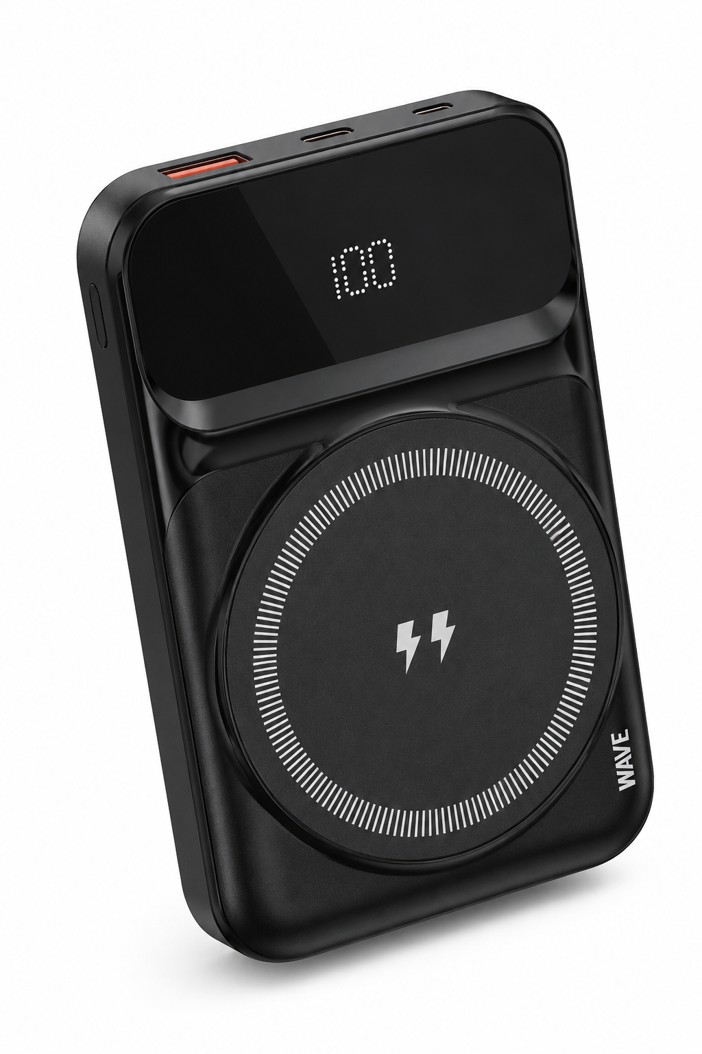 Wave WA-345B MagSafe Draadloze Powerbank 15W – 10.000 mAh – Zwart