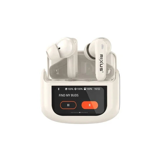 Rixus RXBH63C Draadloze Oordopjes met Touch Case Pro – Beige