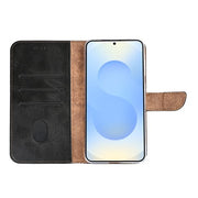 Rixus bookcase voor Samsung Galaxy S25 Edge – zwart