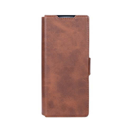 Rixus wallet-hoesje met penhouder voor Samsung Galaxy Z Fold4 – bruin