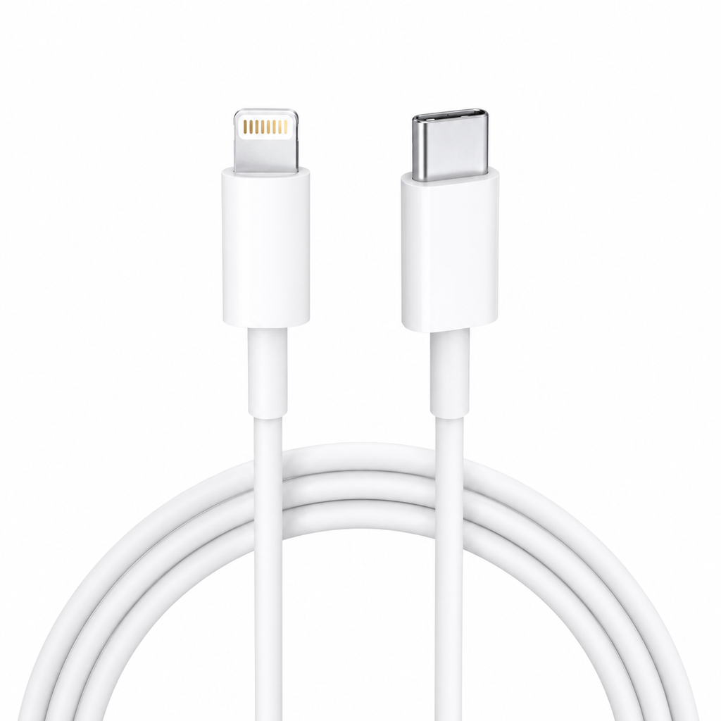 Originele USB-C naar Lightning Kabel 1 Meter – Snelladen & Data Sync voor iPhone en iPad – Wit
