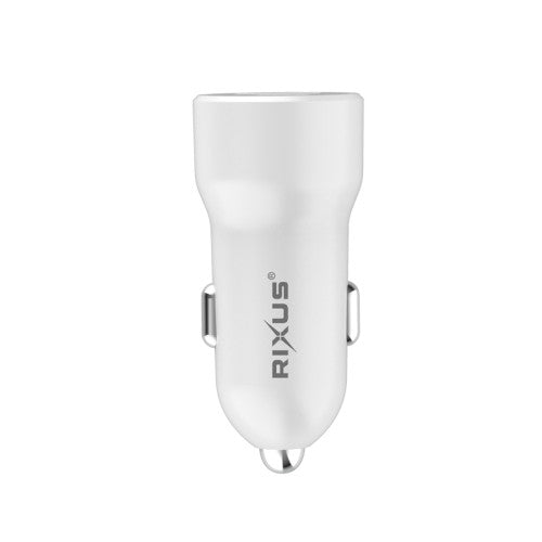 Rixus RXCC16S Dual-Port Autolader 38W – PD + QC 3.0 – Display