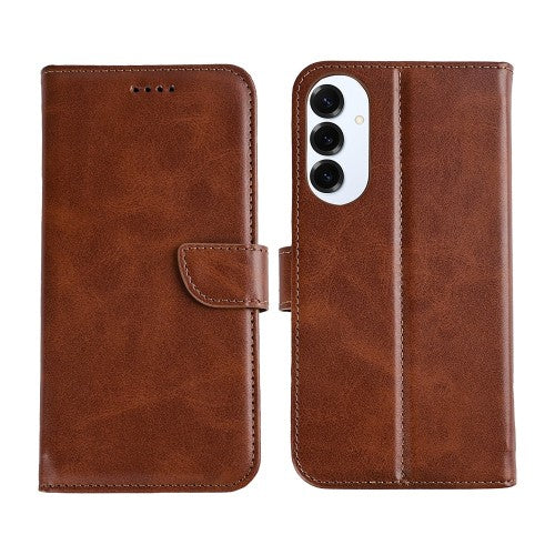 Rixus bookcase voor Samsung Galaxy S25 Edge – bruin