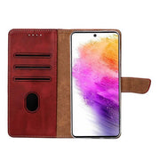Rixus bookcase voor Samsung Galaxy A56 – donkerrood