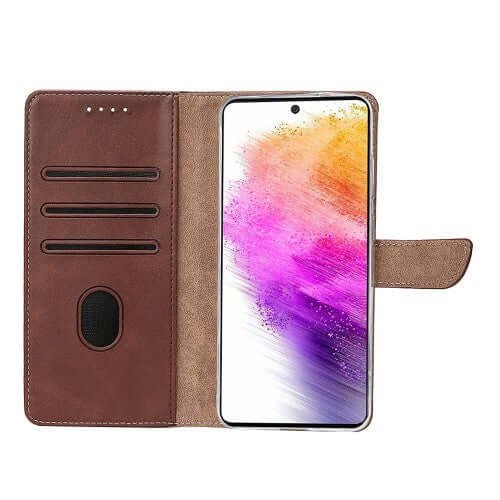 Rixus bookcase voor Samsung Galaxy A56 – bruin