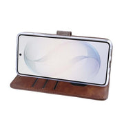 Rixus bookcase voor Samsung Galaxy S26 Ultra – bruin