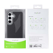 Rixus Mag Carbon MagSafe-compatibel hoesje voor Samsung Galaxy S26 Plus – titaniumgrijs