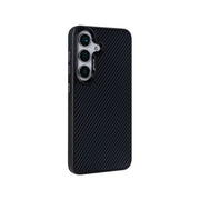Rixus Mag Carbon hoesje voor Samsung Galaxy S25 Plus – MagSafe-compatibel, titaniumzwart