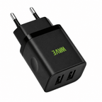Wave WA-102 USB Wandlader 10.5W – 2x USB-A – Zwart - Laad Centrum