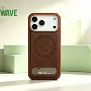 Wave Magnetische Hoes met Stand Galaxy A55 - Bruin
