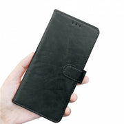 Wave Leer boekhoes iPhone 18 Pro Max - Black