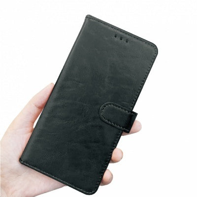 Wave Leer boekhoes iPhone 18 Pro Max - Black