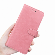 Wave Leer boekhoes iPhone 18 Pro Max - Pink