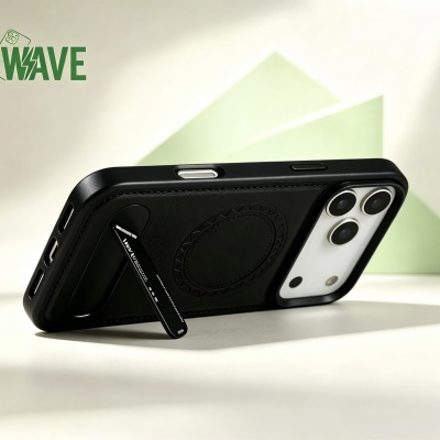Wave Magnetische Hoes met Stand Galaxy A56 - Zwart