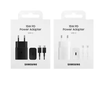 Samsung EP-T1510 USB-C Fast Adaptor With Cable (15W) (zwart