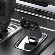 Wave WA-329 Car Charger Dual Port 120W Met Type-C & Lightning Cable (Black)