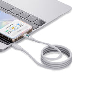 Wave WA-448W Type-C to Type-C Nylon Fully Compatible Data Cable 1M (White)