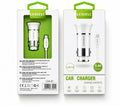 Car Charger Dual USB-A Port met Micro-USB Kabel 3.4A – Wit - Auto oplader by Laad Centrum