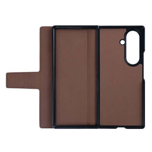 Rixus wallet-hoesje met penhouder voor Samsung Galaxy Z Fold7 – bruin