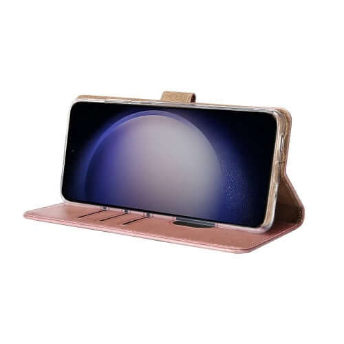 Rixus bookcase voor Samsung Galaxy A36 / A37 – roze