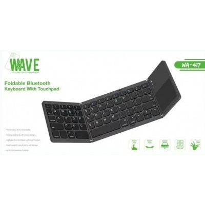 Wave WA-417 opvouwbaar Bluetooth-toetsenbord met touchpad
