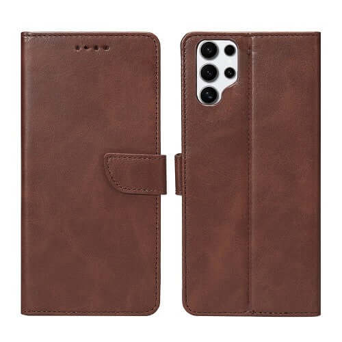 Rixus bookcase voor Samsung Galaxy S25 Ultra – bruin