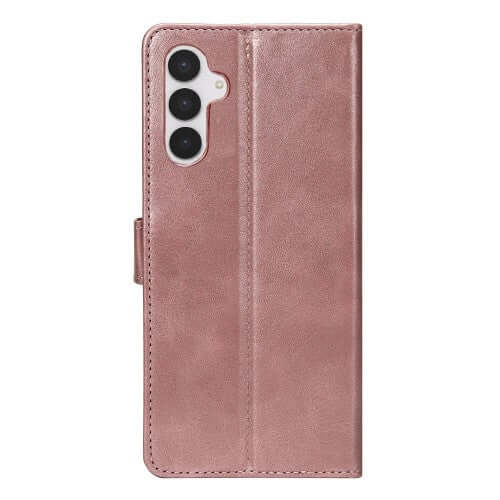 Rixus bookcase voor Samsung Galaxy S25 FE – roze