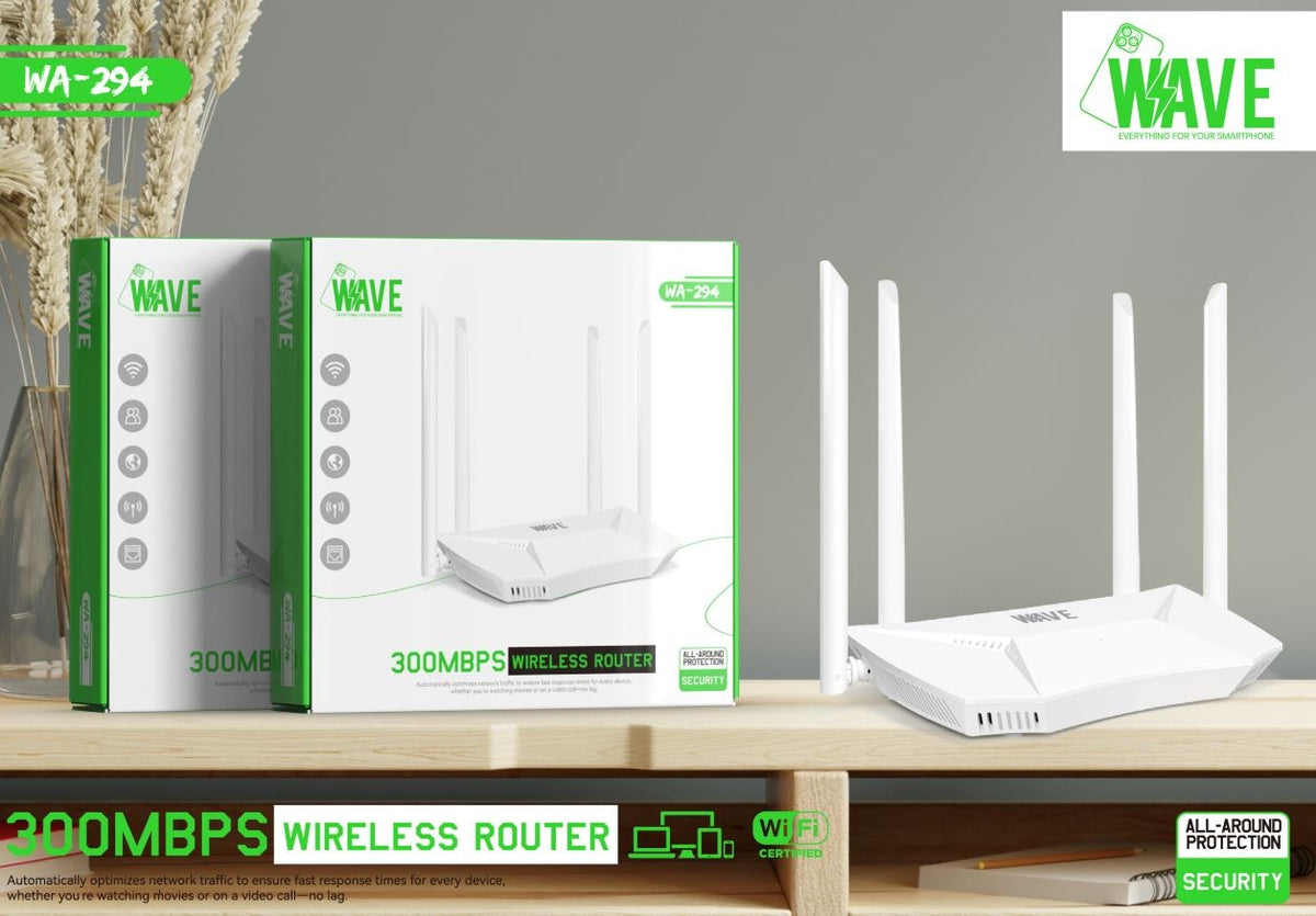 Wave WA-294 Wi-Fi Router 300 Mpbs