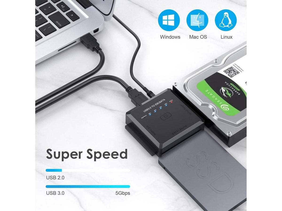 USB naar SATA/IDE HDD adapter – USB 3.0 naar SATA/IDE adapter