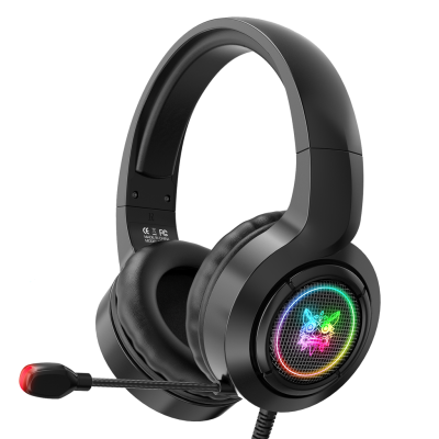 ONIKUMA X1 bedrade gaming headset 3,5 mm met LED-verlichting