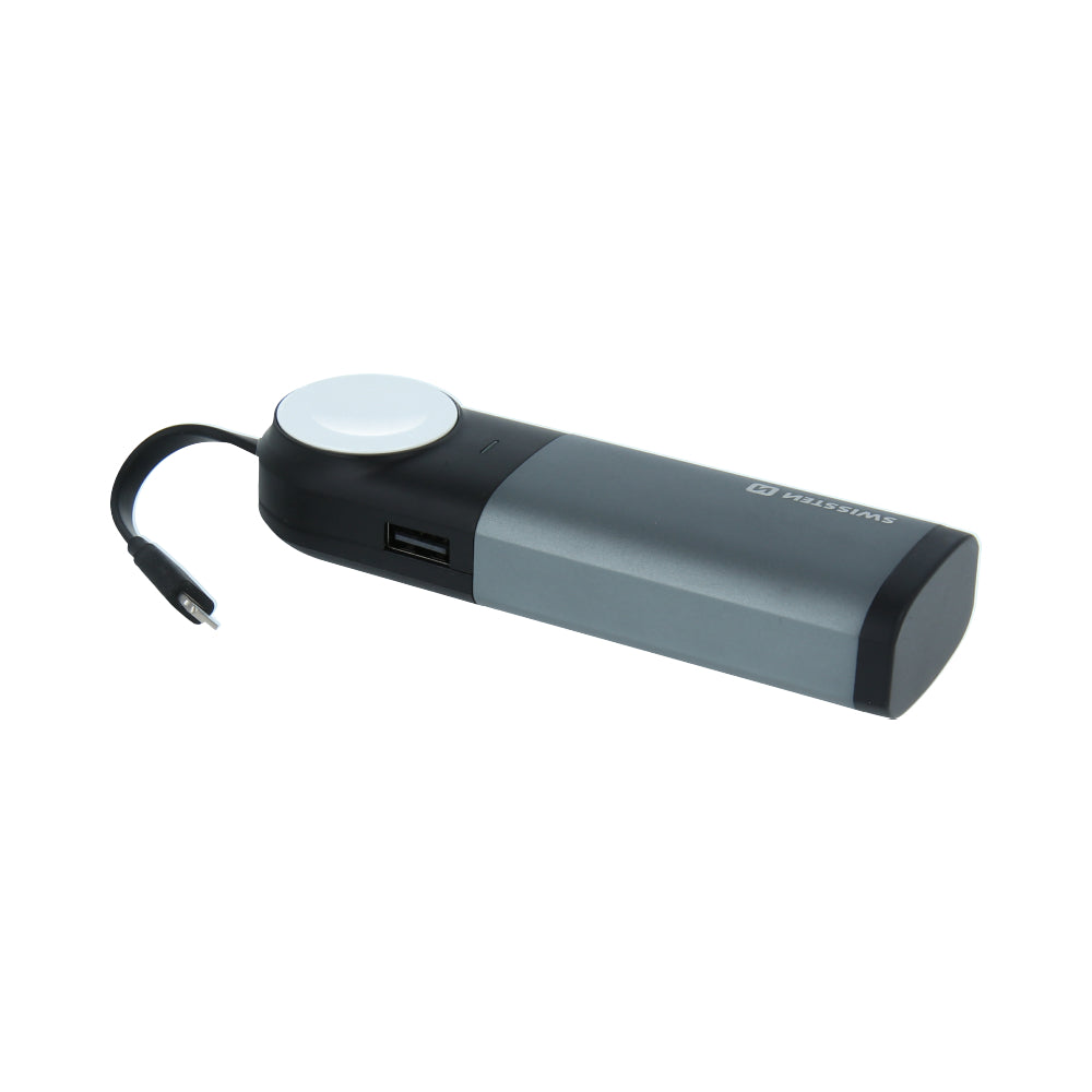 Swissten 2-in-1 Wireless MFI Powerbank 10.5W – 6.700 mAh