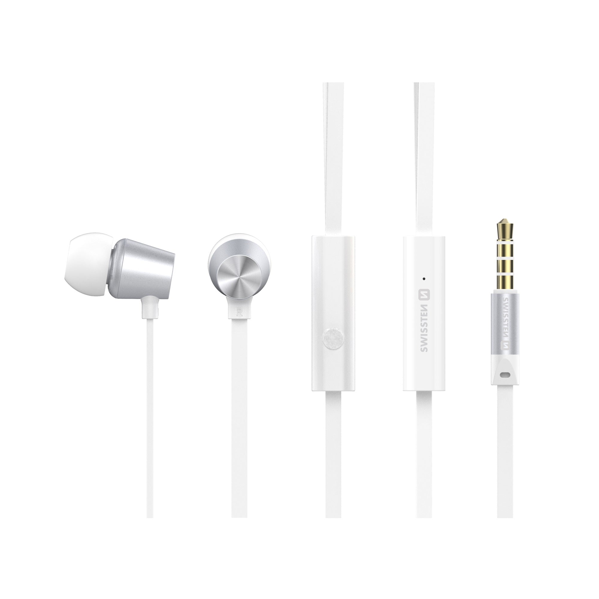 Swissten Dynamic Earbuds YS500 – Zilver