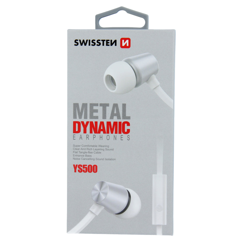 Swissten Dynamic Earbuds YS500 – Zilver