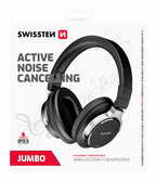 Swissten Jumbo Stereo Koptelefoon met Active Noise Cancelling – Zwart