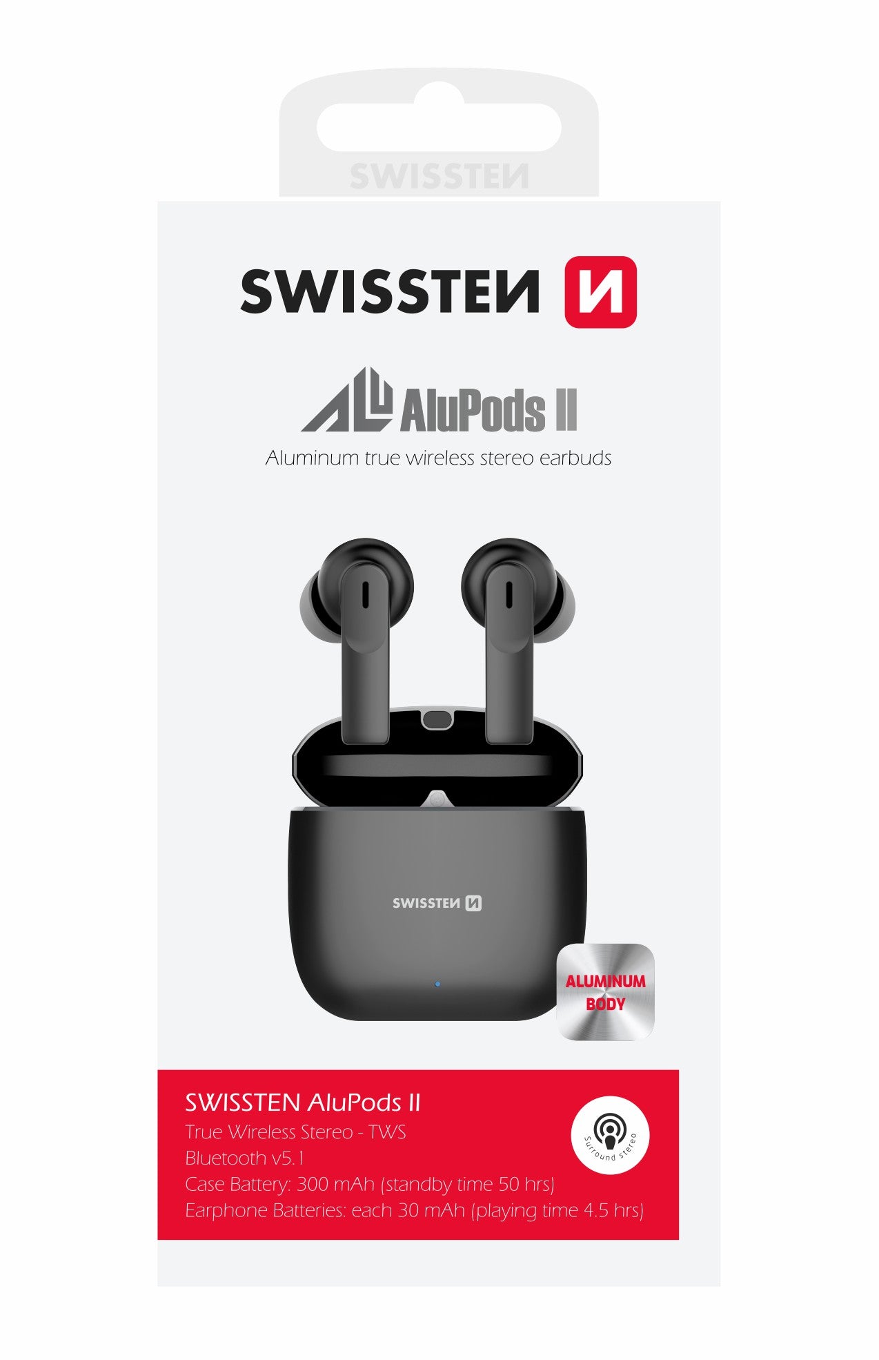 Swissten AluPods II Draadloze Oordopjes - Vrijheid en Comfort voor Jouw Geluidservaring