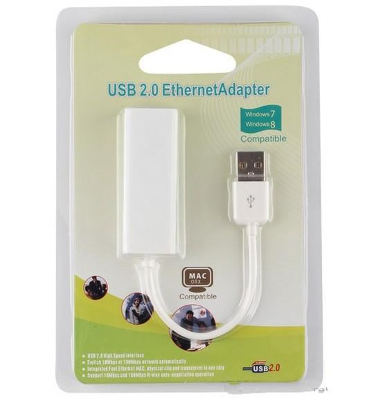 USB 2.0 naar ethernet adapter (RJ45) – 10/100 Mbps