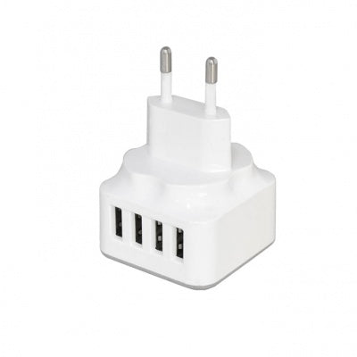 Reislader 4.2A – 4x USB-A Wandlader – Goud