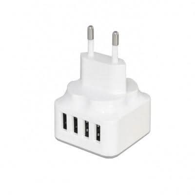 Reislader 4.2A – 4x USB-A Wandlader – Goud - Wave by Laad Centrum