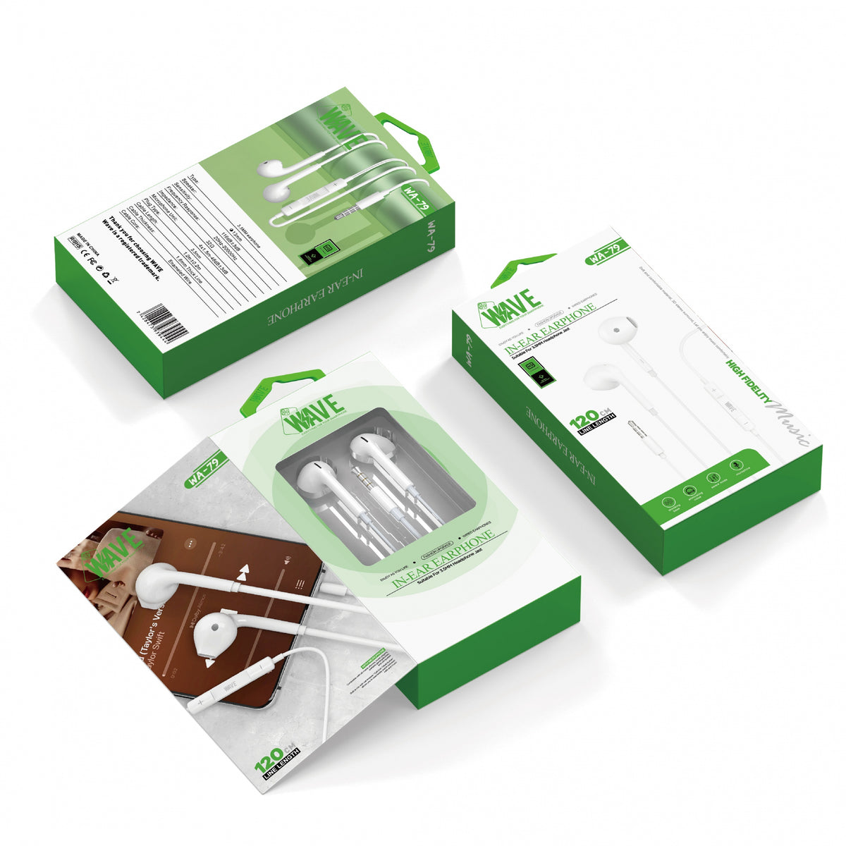 Wave WA-79 in-Ear EarPhone AUX 3.5 mm